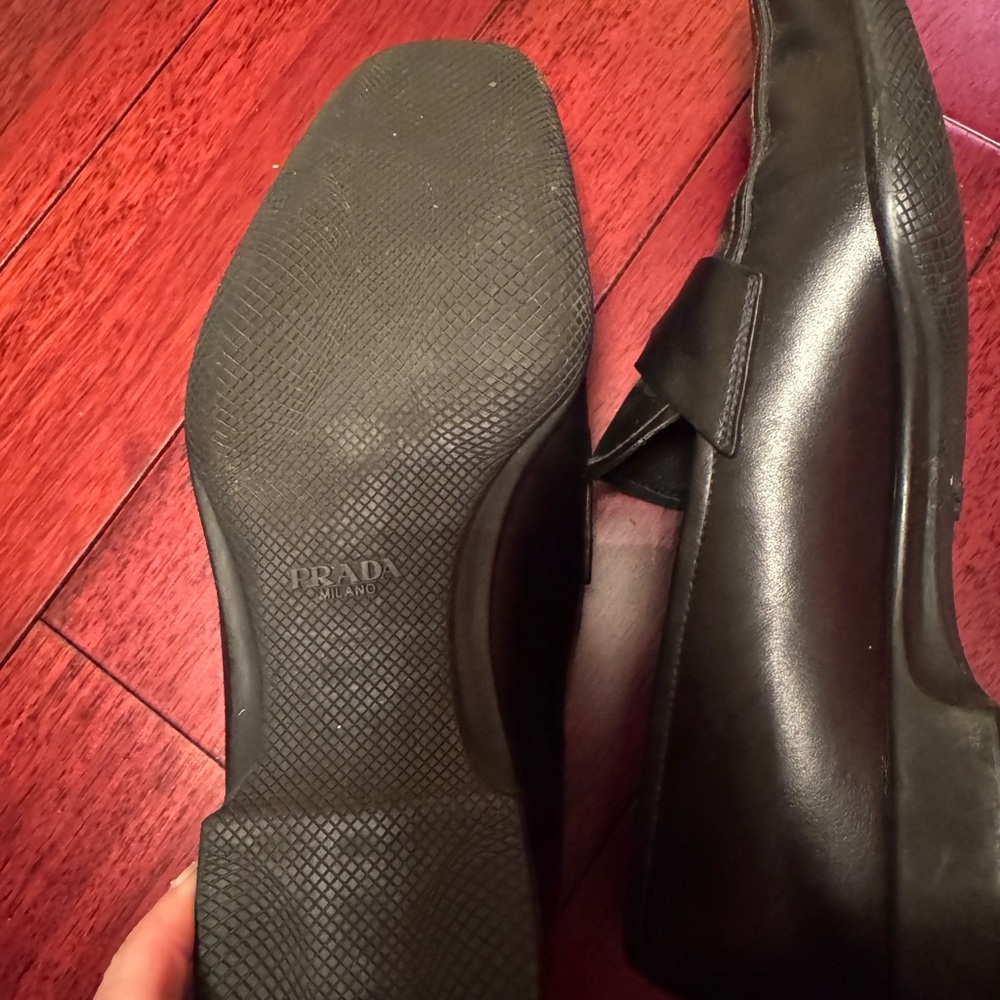 Prada Men's Black Leather Loafers - Picture 5 of 7